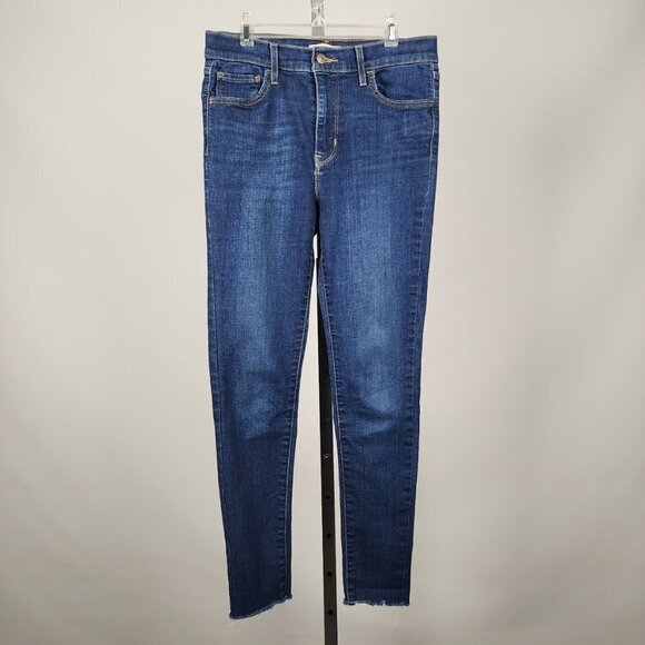Levi's 720 High Rise Super Skinny Medium Wash Denim Jeans Size 28 - Picture 1 of 10